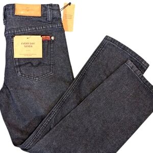 7 for All mankind Denim Peggi Tapered Jeans in Black...kids Size 10